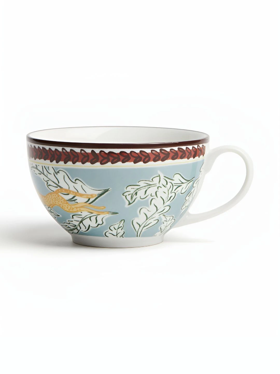 Luxury Ceramic Tea Cup , Exclusive Coffee Mug , Handcrafted Printed Mug