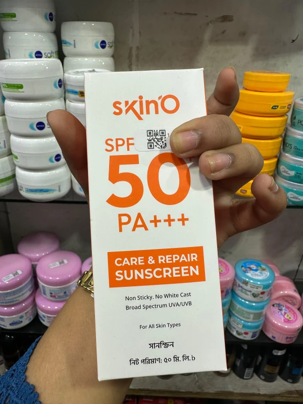 Skin'O SPF 50+ PA+++ Care & Repair Sunscreen