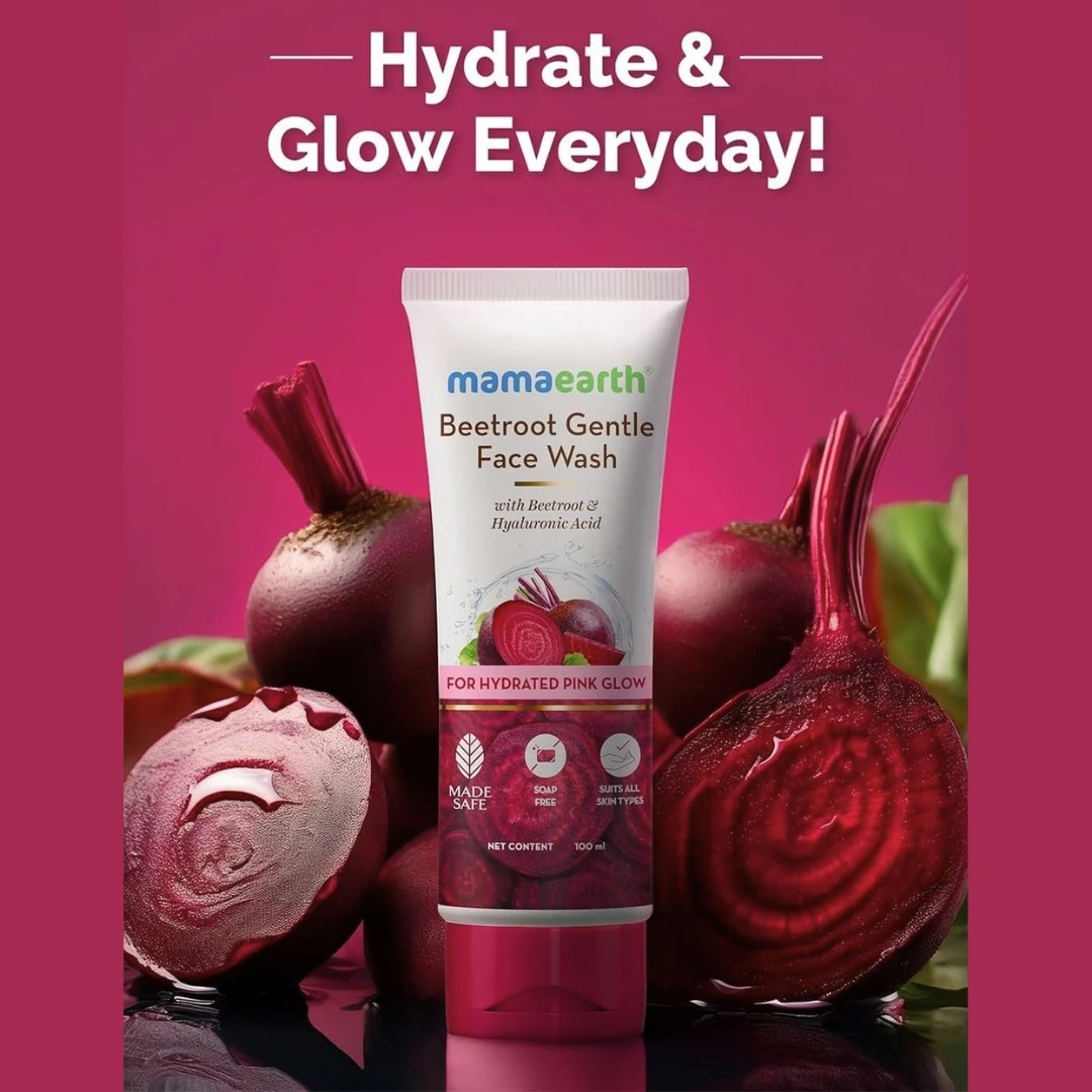 Mamaearth Beetroot Gentle Face Wash (100ml)