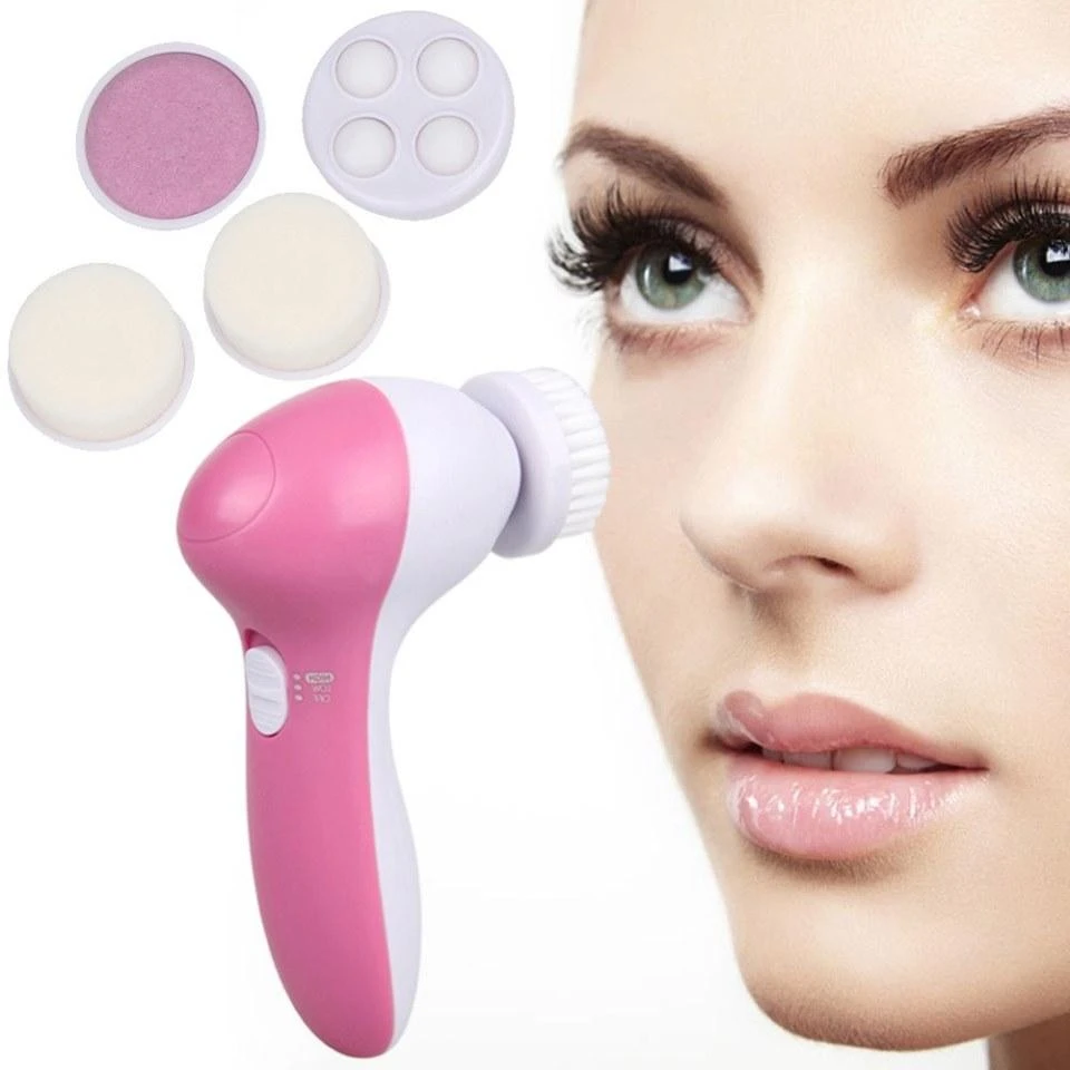 5-in-1 Skin Care Massager & Beauty Face Wash Cleanser Brush
