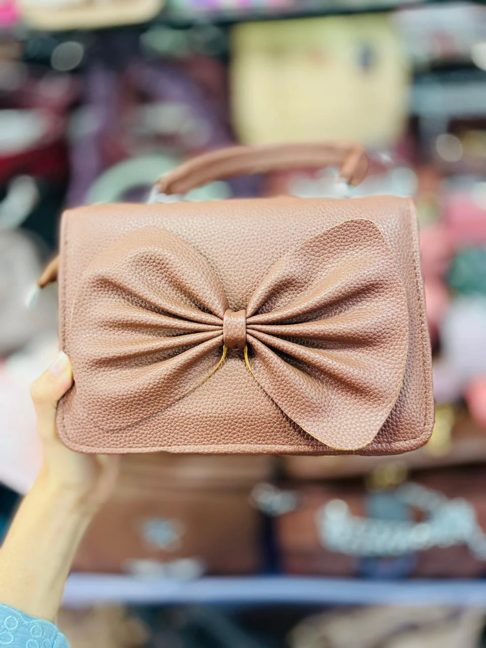 Premium Bow-Knot Textured Party Handbag