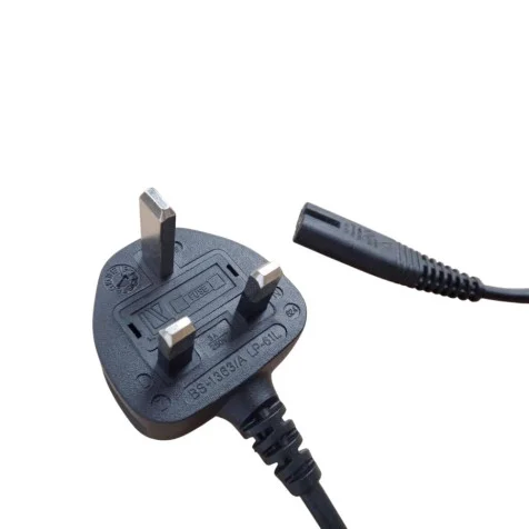 Power Cable UK Plug to C13 with Fuse BS-1363/A LP-61L