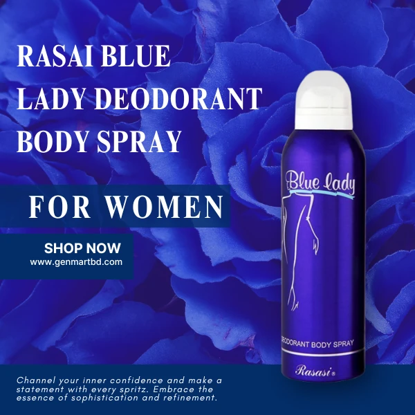 Rasasi Blue Lady Deodorant Body Spray for Women - 200ml