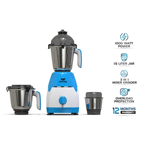 Walton 3in1 SS Heavy Duty Mixer Grinder