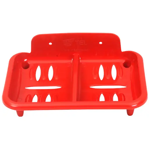 Soap Case -2 Part Red-TEL