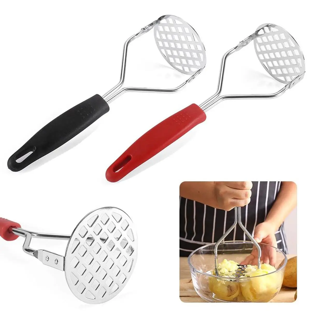 Kitchen Utensils Pressed Potato Crusher - Make Perfectly Smooth Mashed Potatoes With Ease 1pic