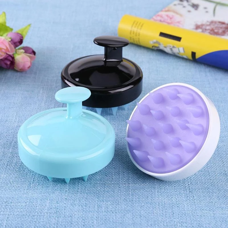 Silicone Shampoo Scalp Massager & Hair Growth Scrub Brush